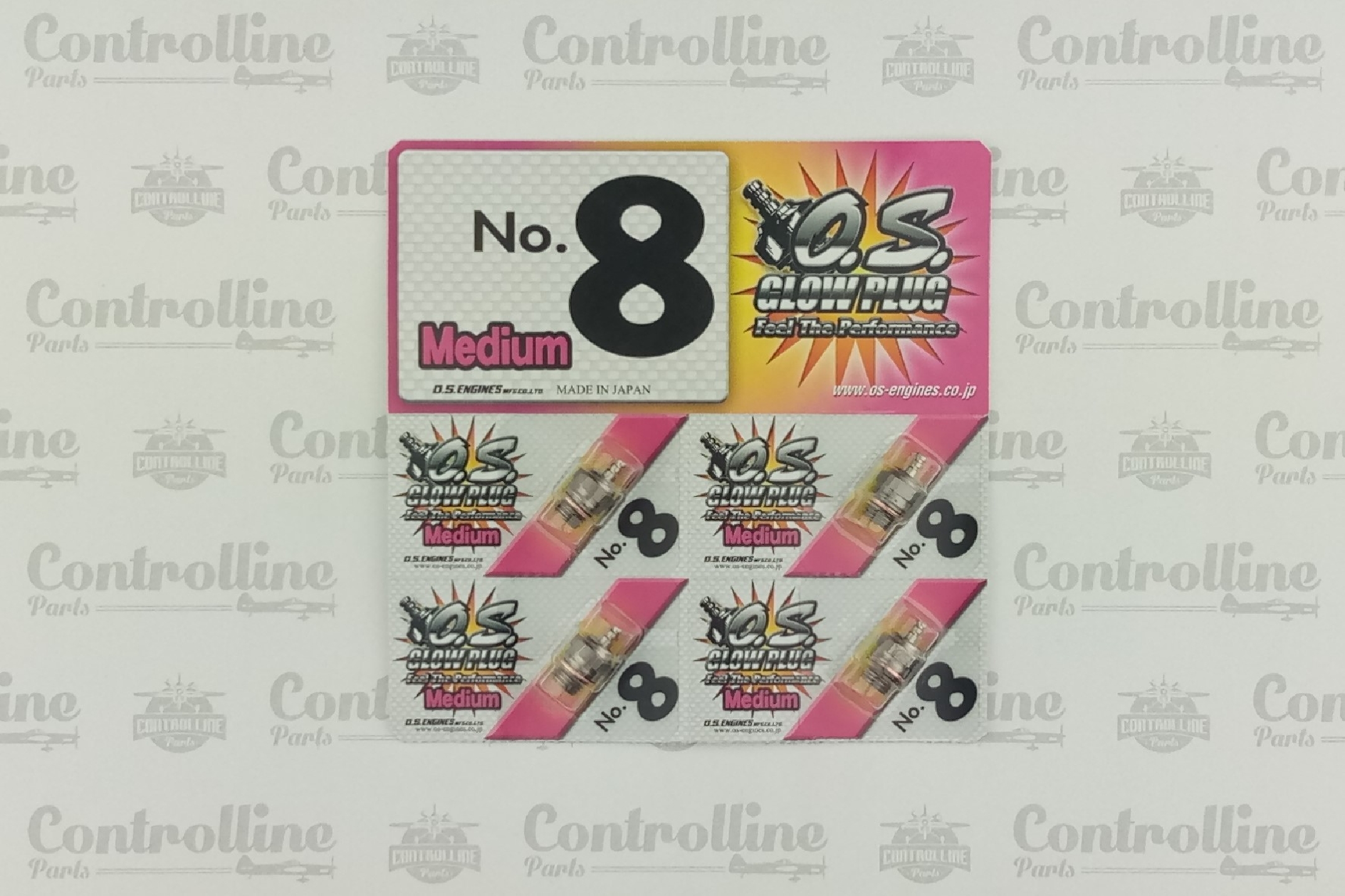 thumbnail image 2 of O.S. Glow Plug No.8 – 12-Pack – Genuine OS #8 – For Nitro & Glow Fuel RC Engines 2 of 5